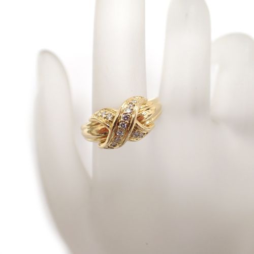 TIFFANY&Co. ティファニー 750 K18 ダイヤモンド 15P シグネチャー 