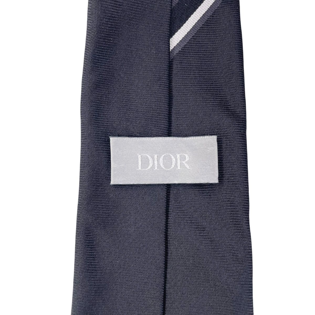  Christian Dior クリスチャン ディオール オブリーク シルククタイ 紳士 ブラック KJ その他 アクセサリー