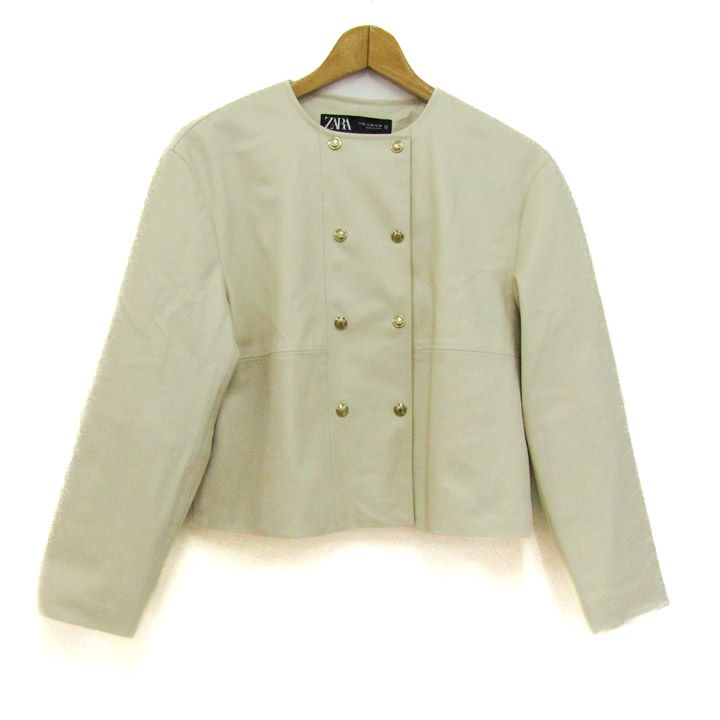 ZARA ノーカラージャケット XS 新品 ZARA ザラ ノーカラージャケット XS 楽天市場】ザラ ノーカラー