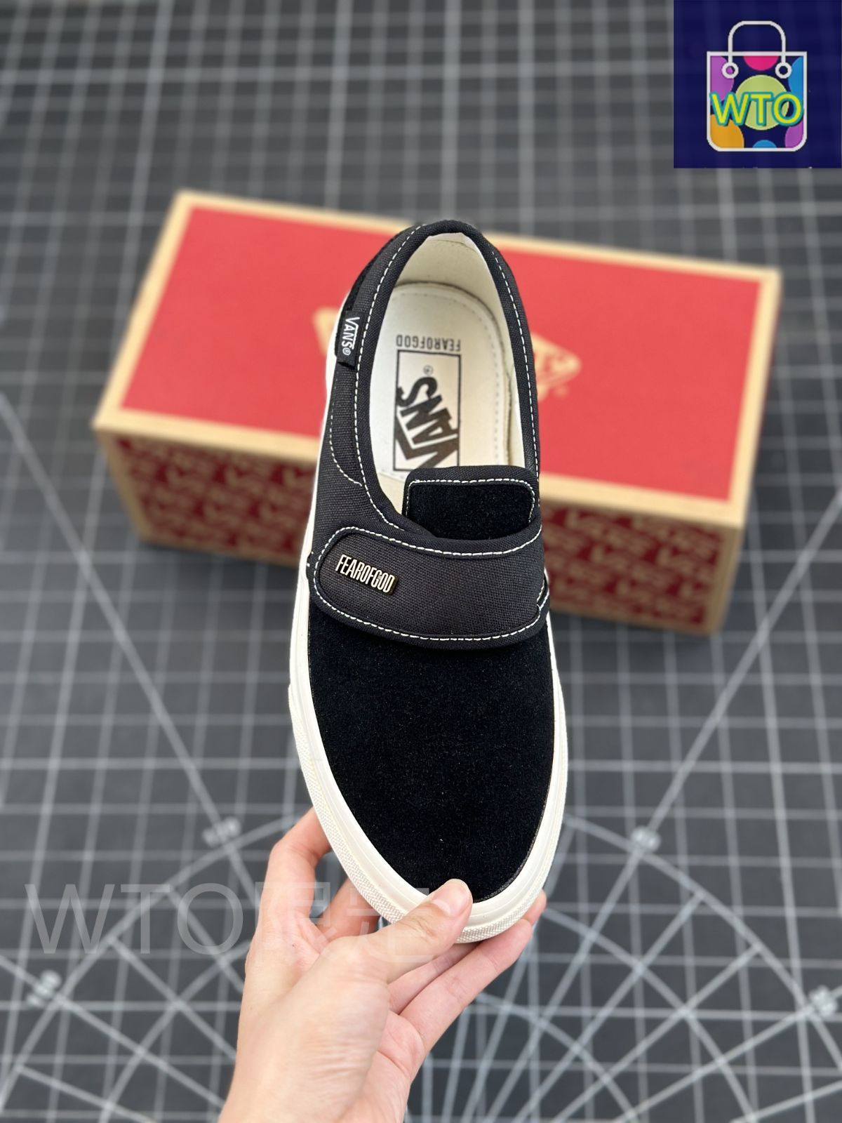 今日 Fear of Fog x Vans Slip-On 47 V DX FOG ハイストリート 全黒 マジックテープ スリップオン キャンバス シューズ 送料無料 在庫 の な価格です