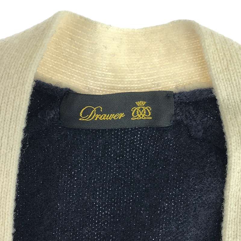 美品】 Drawer / ドゥロワー | 9G天竺編 ウール Vネック