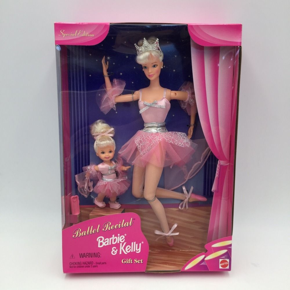 MATTEL マテル Ballet Recital BARBIE & KELLY Doll Gift Set バレエ