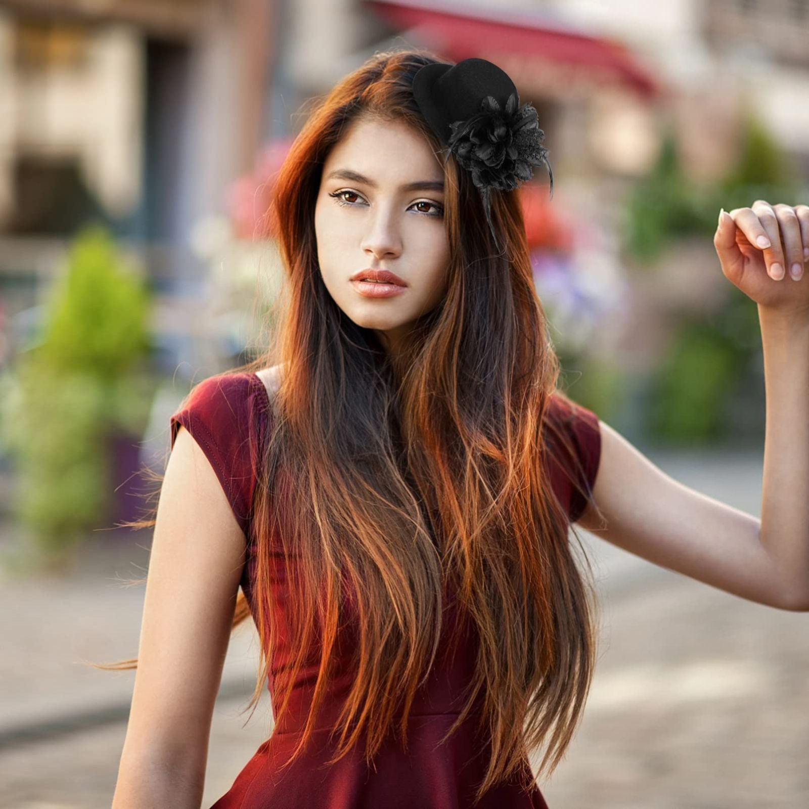 女子 オファー ハット ヘアピン