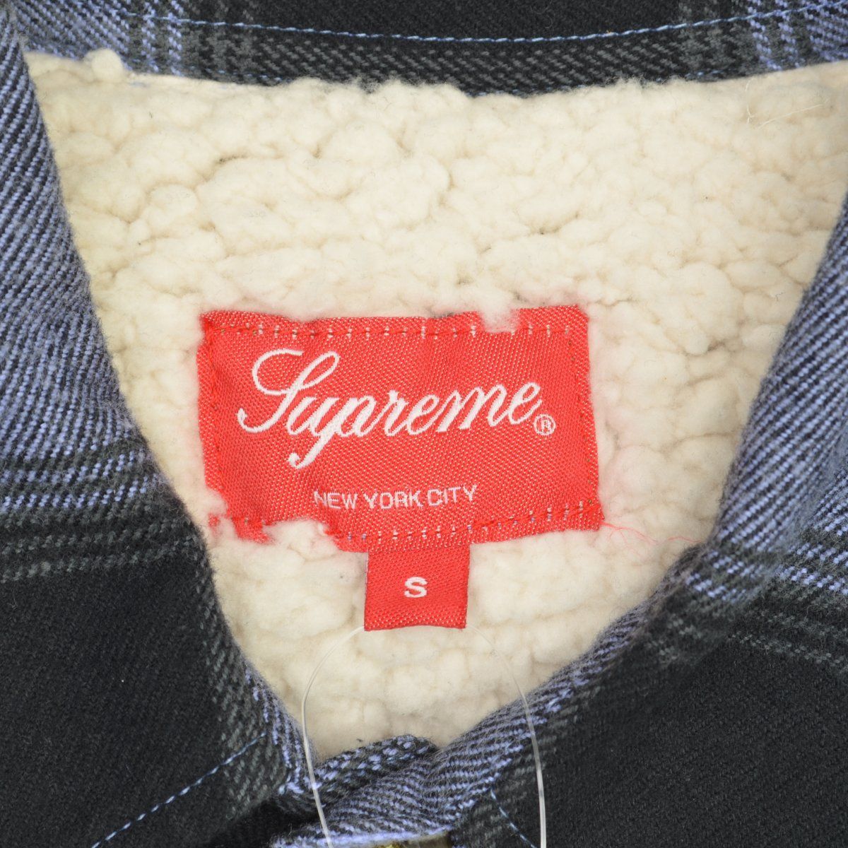 S【SUPREME / シュプリーム】17AW Buffalo Plaid Sherpa Lined Chore 