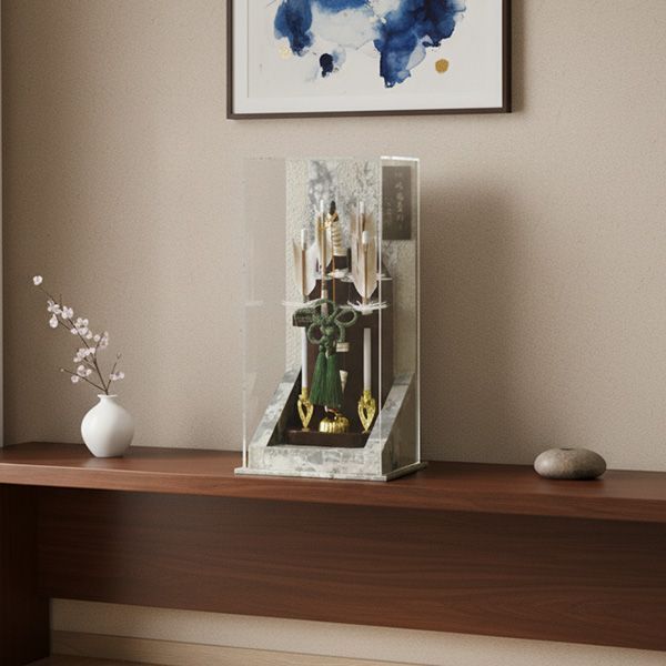 コンパクトでおしゃれな7号 律 アクリル破魔弓飾り