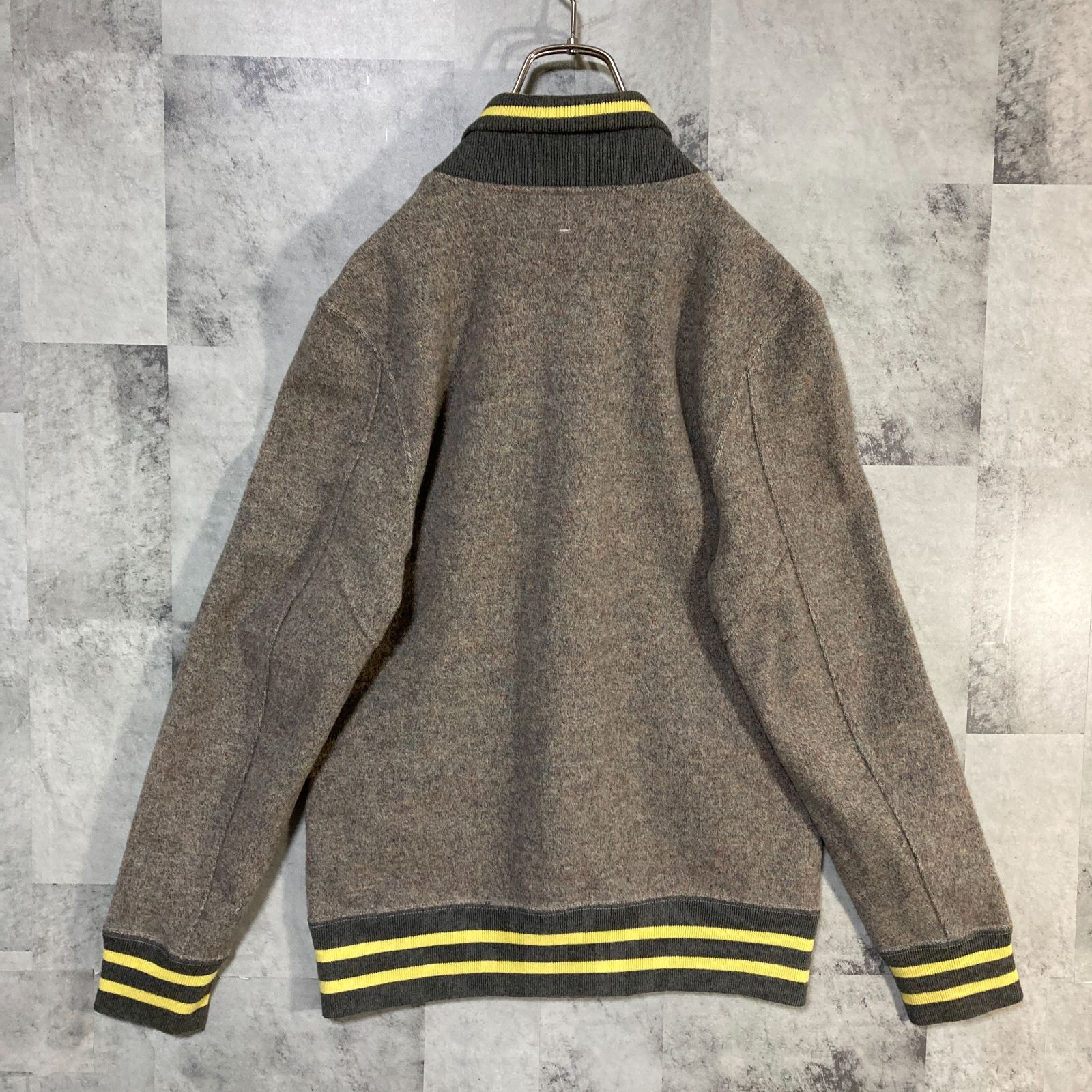 Filmelange フィルメランジェ アワードジャケット ウール スナップボタン ライトグレー KANDAIZUMI_COM