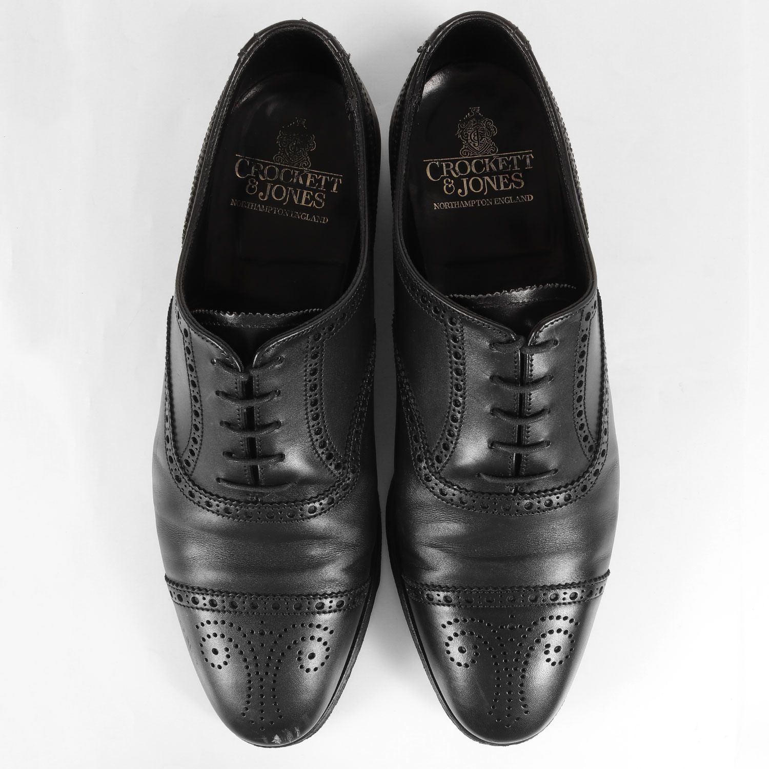 CROCKETT&JONES クロケット&ジョーンズ サイズ:8E メダリオン レザー 
