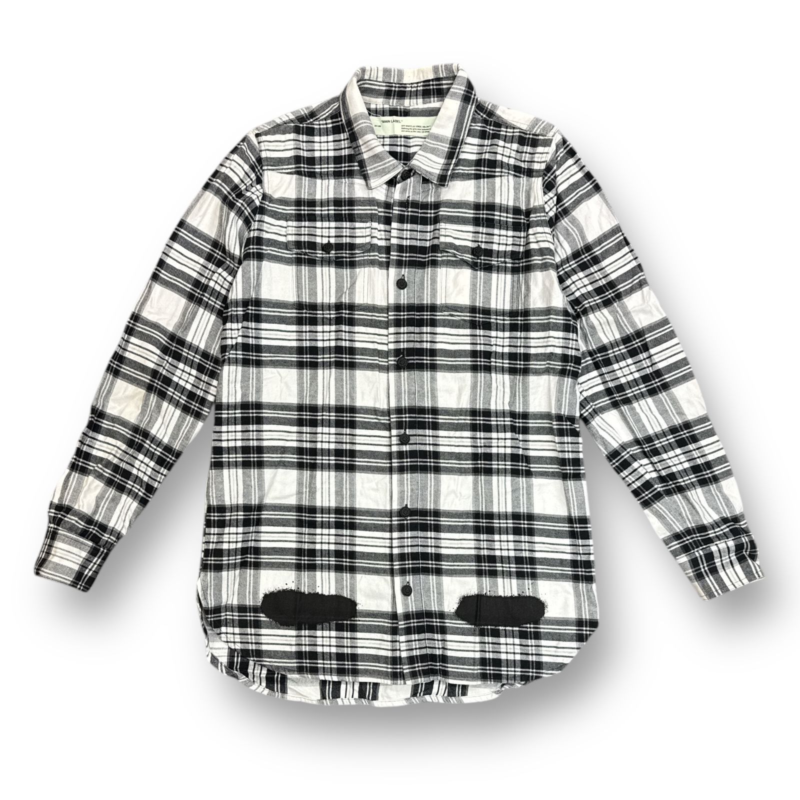 OFF WHITE DIAG SPRAY シャツ17ssサイズS - メルカリ