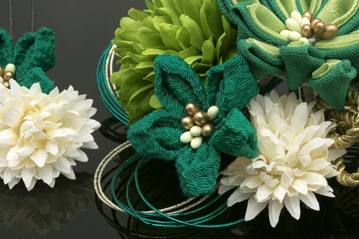 数量 卒業式 成人式 髪飾り つまみ細工2点セット 菊 ピンポンマム 水引 組紐 ソウビエン ちりめん 房飾り assort-kaz0054 WWW_NOITHATQUANGTHANH_NET