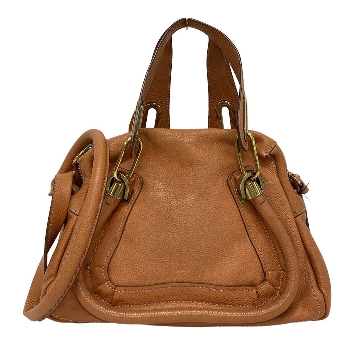 Chloe(クロエ) ハンドバッグ パラティ オレンジ 2way レザー