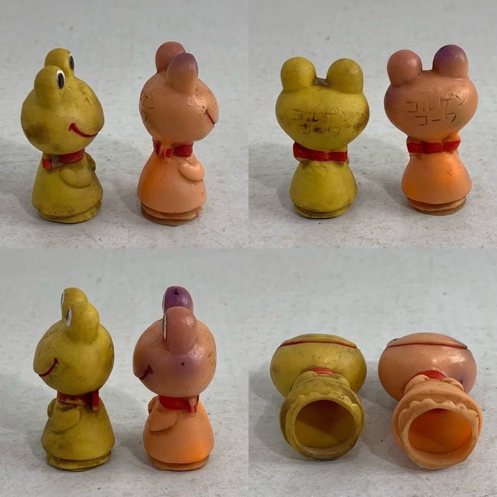 サトちゃんソフビ人形 ランドセル MP刻印有り 昭和レトロ 指人形 吉富