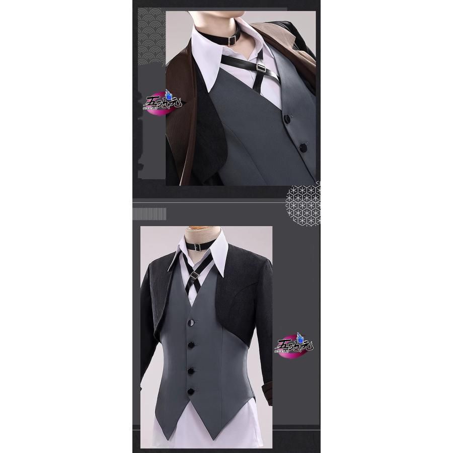 【海外定番】 三分妄想 文豪ストレイドッグス 中原中也 コスプレ 通常衣装 ウィッグ 追加 BJ0925ML ハロウィン 共振
