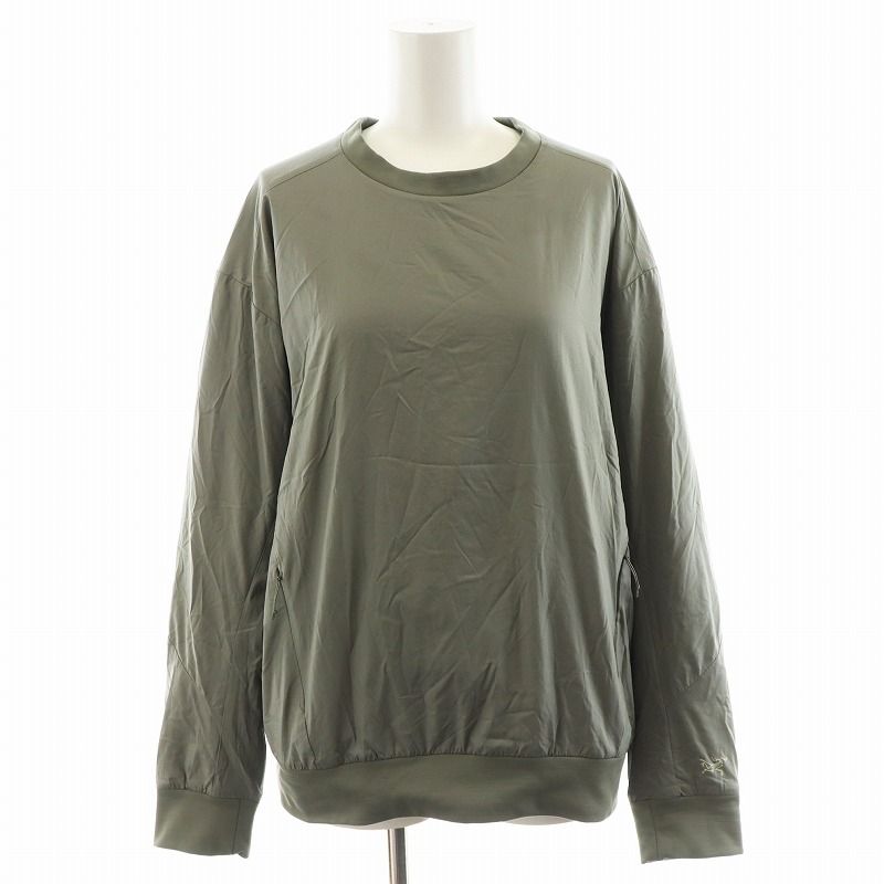 ◈ アークテリクス ARC TERYX atrel crew neck pullover カットソー 長袖 中綿 ナイロン M カーキ 29597 |AN11
