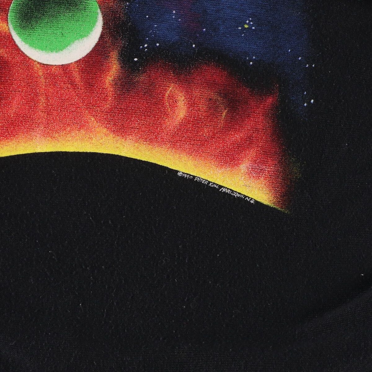 古着 80年代 ジャージーズ Jerzees 宇宙柄 惑星柄 プリントスウェット 