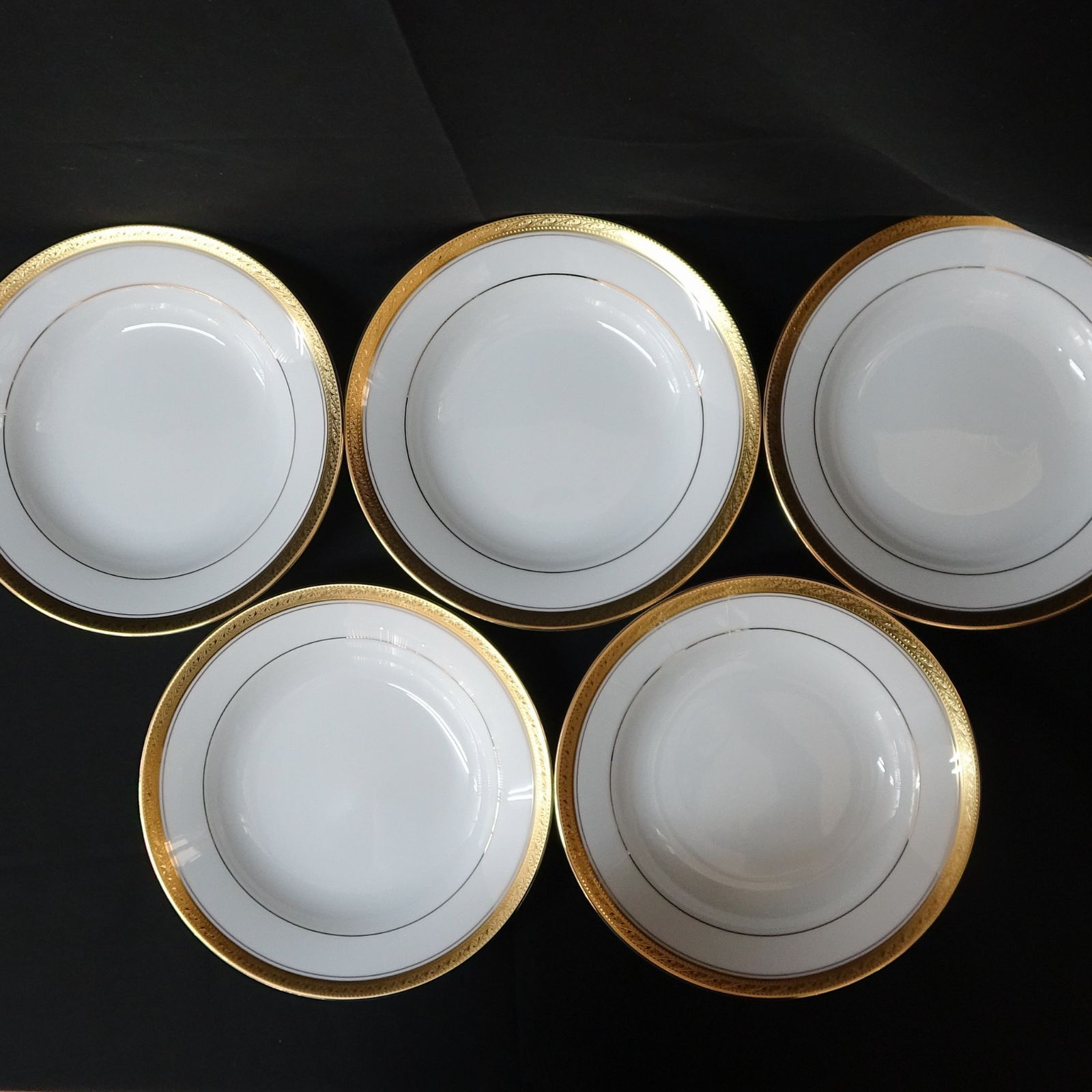 NORITAKE ノリタケ 皿 スープ皿 Legendary CRESTWOOD GOLD 4167 5枚
