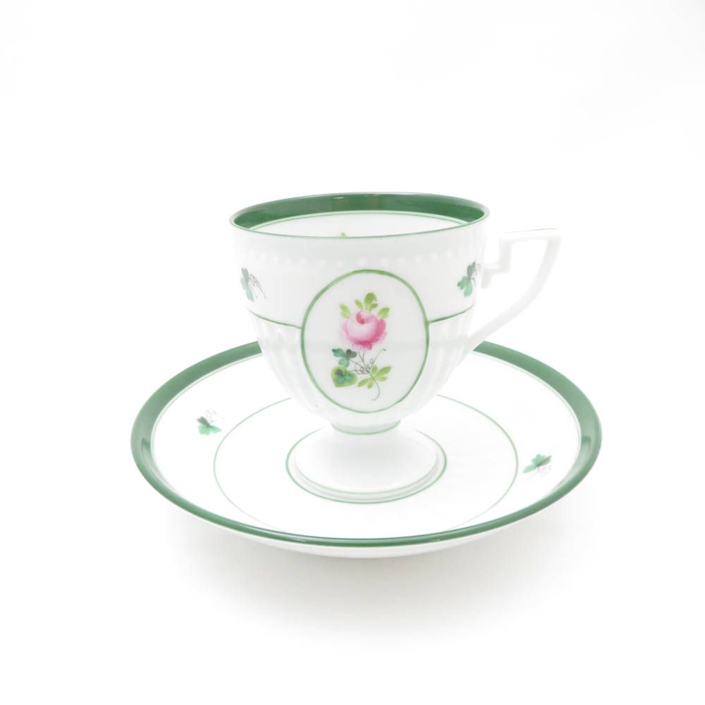 美品 Herend ヘレンド ウィーンの薔薇 4985 VRH アンピールカップ  