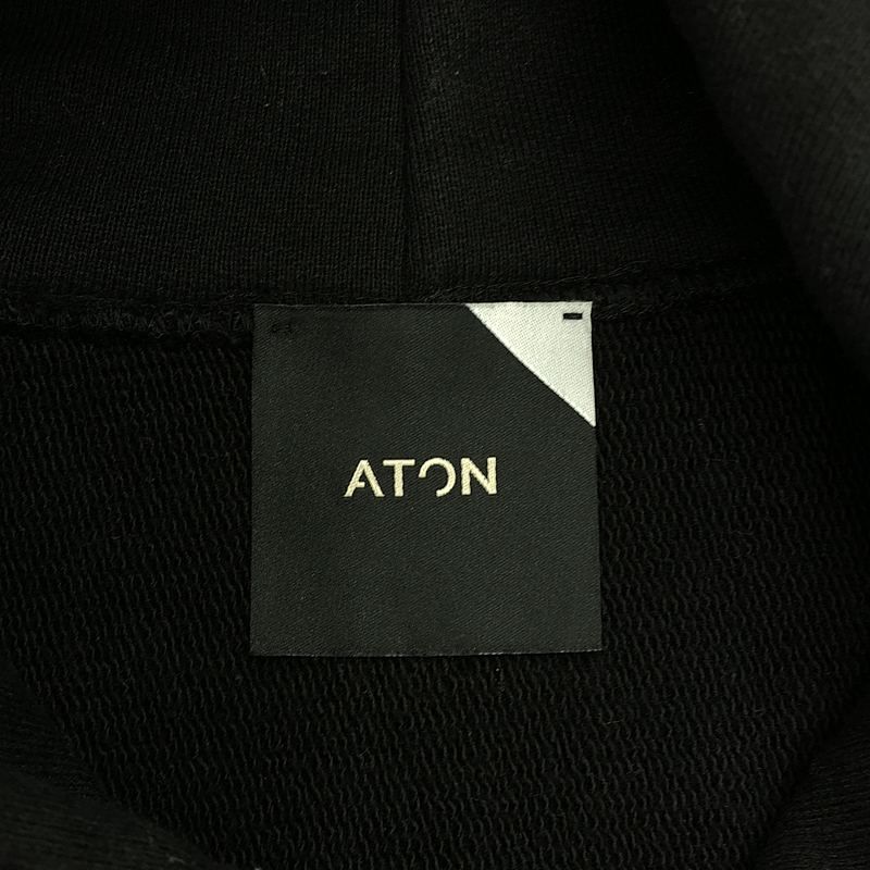 ATON / エイトン | ワンポイントロゴ スウェット フーディ | 04