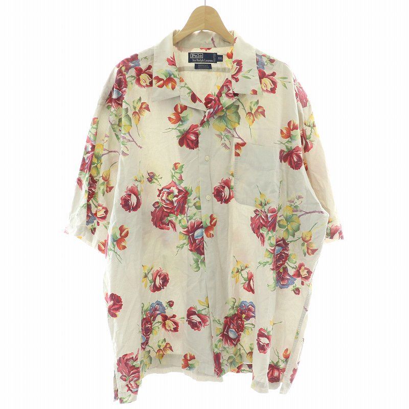 poloRalphLauren ポロラルフローレン オープンカラーアロハシャツ 90's Polo Ralph Lauren Cotton Hawaiian Shirt XL / ポロ