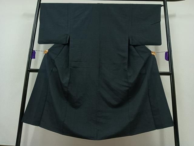 平和屋着物▽男性 紬 単衣 130亀甲 総詰め 正絹 AABB6211jh