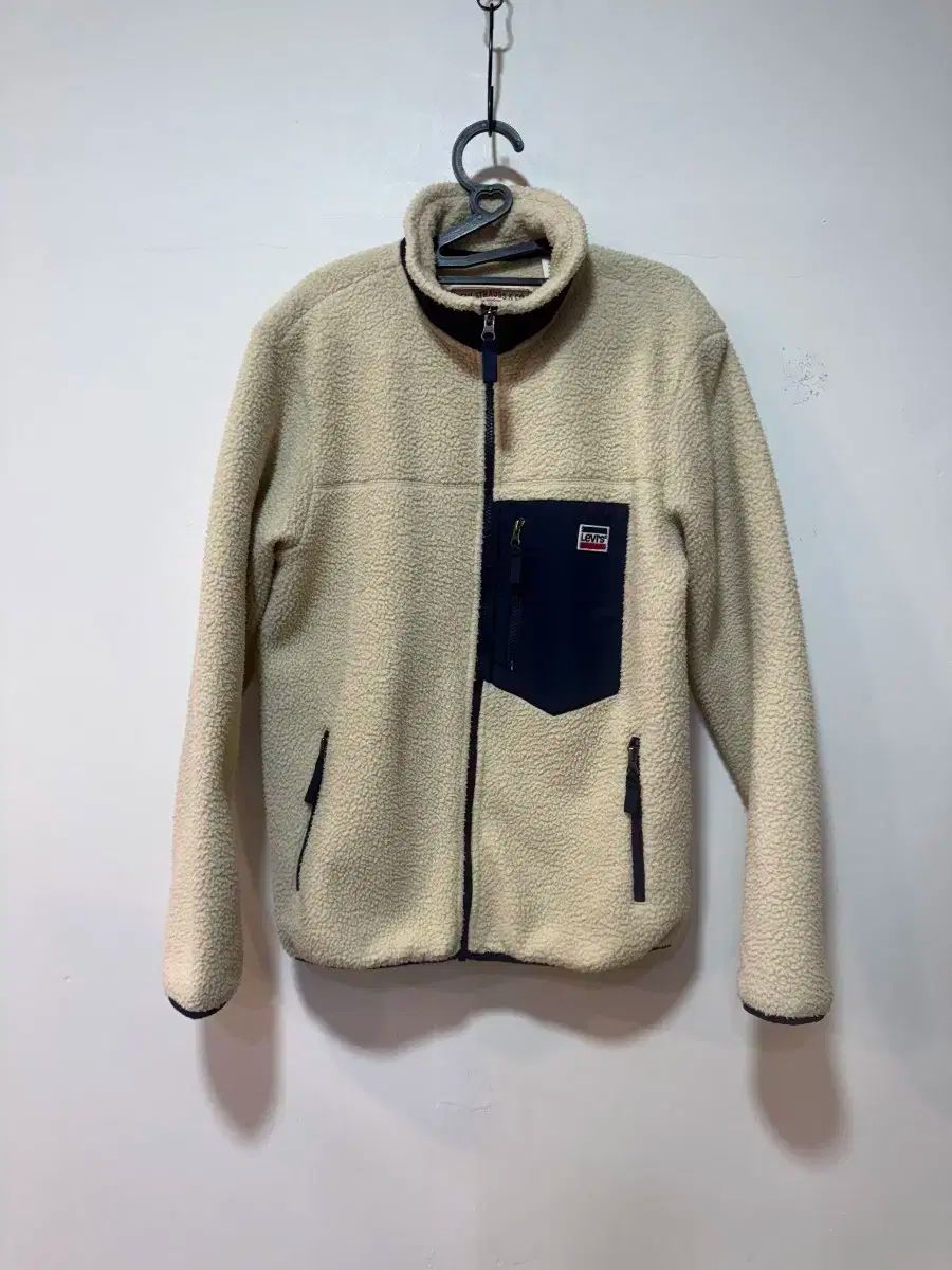 リーバイス アイボリー色 ボア フリース ジャケット M