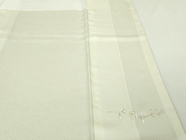 平和屋本店□極上 訪問着 更紗葡萄唐草文 砂色地 金彩 逸品 未使用