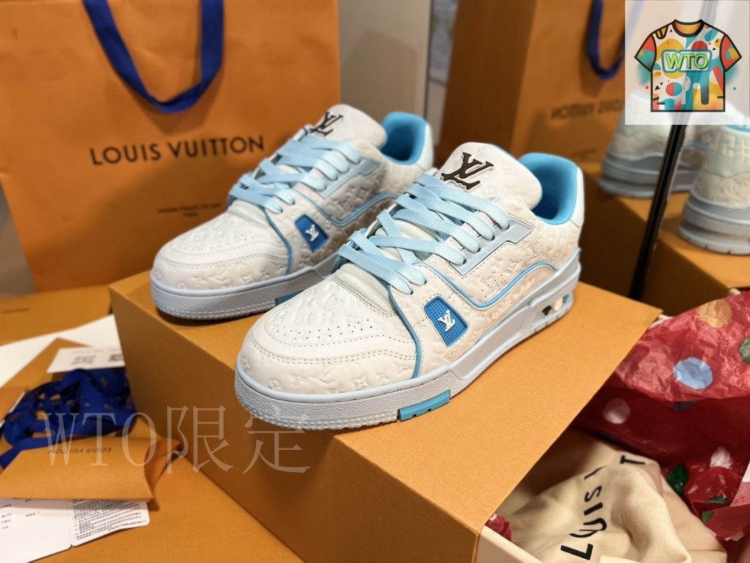 LOUIS VUITTON カジュアルシューズ Louis Vuitton LV Trainer スニーカー カジュアルシューズ24-2