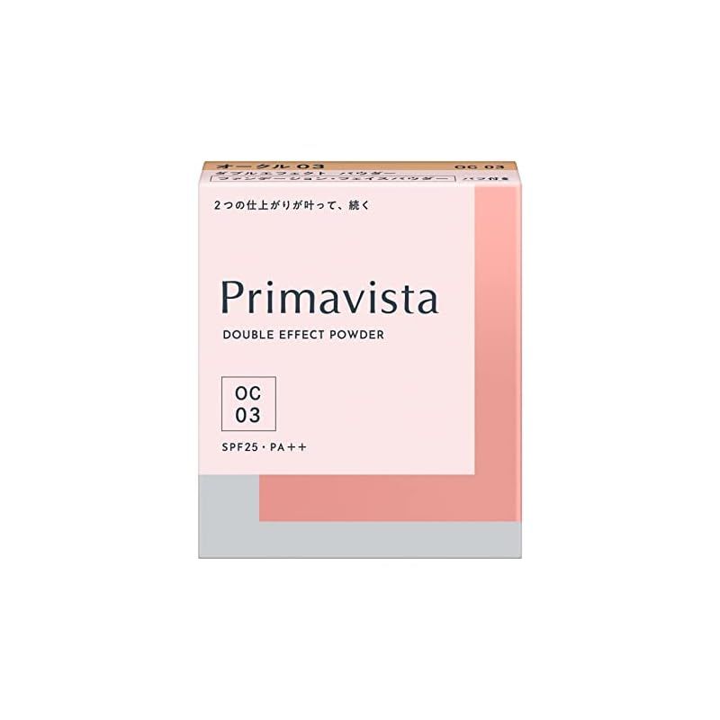 プリマヴィスタ ダブルエフェクト パウダー オークル03 SPF 25 PA++パウダーファンデーション 1個 (x 1)