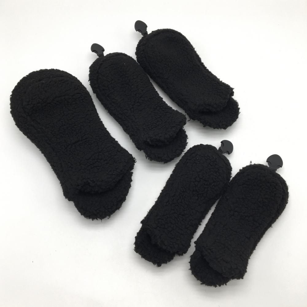 ドゥーカス ヘッドカバー5点セット DR FW×2 UT×2 グリーン×黒×白 ボア ゴルフ DOCUS