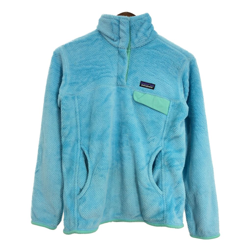 patagonia パタゴニア リツール スナップT フリースジャケット アウトドア ライトブルー (レディース M) 中古 古着 S8816