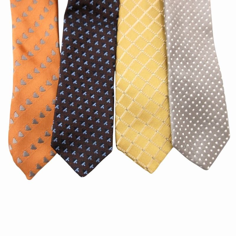 Charvet シャルべ◆総柄のネクタイ その1◆約70%OFF 新品タグ付 シャルベ Charvet ネクタイ4本セット まとめて カジュアル 総柄