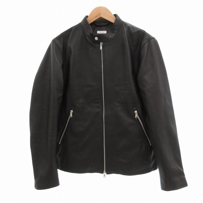 beauty&youth レザーライダースブラックxl