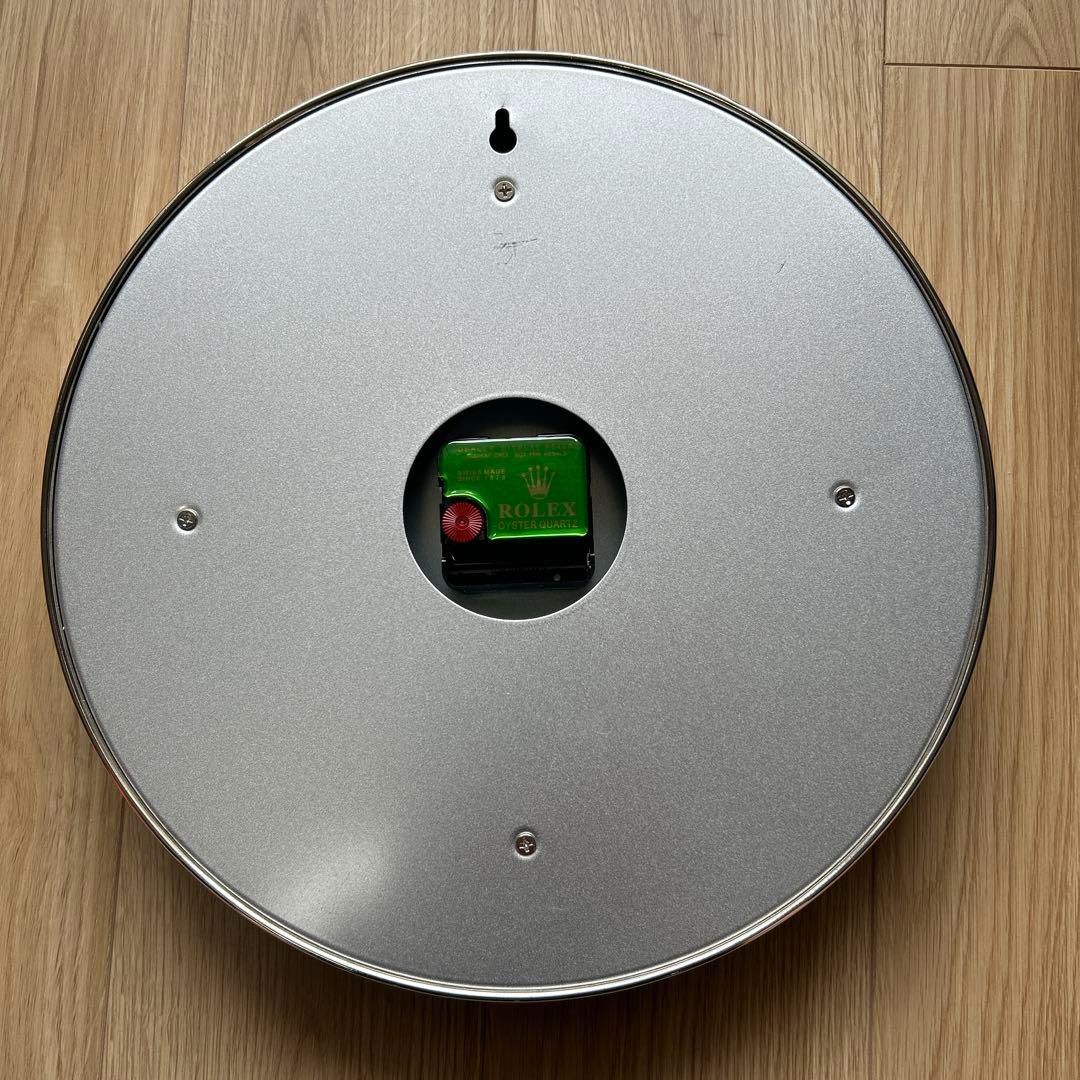 海外販促品 新品 ROLEX掛け時計 エアキング シルバー/ブラック