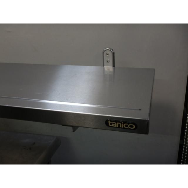 タニコー 業務用 ステンレス 平棚 W1500 D300 H205ｍm TX-H-150 受けスライド式 厨房 厨房棚 吊り棚 ステンレス棚 三角棚 TRE-H-150