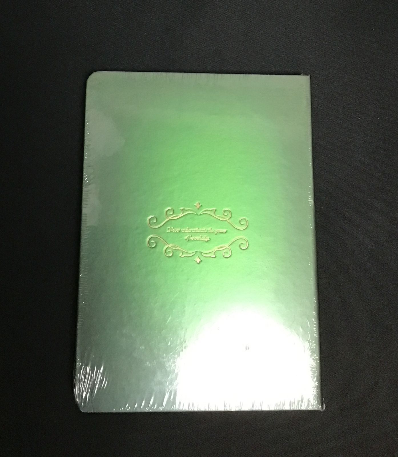 魔法のノート　A5　緑　ハードカバー　アンティーク　魔導書　メモ　目標達成
