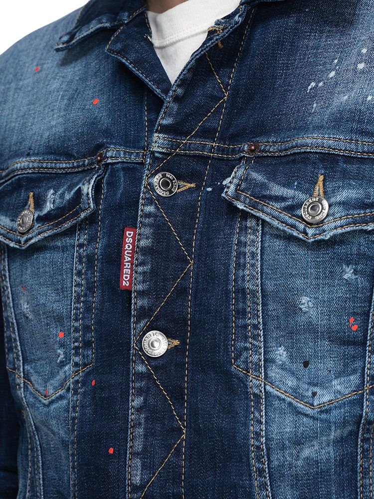 DSQUARED2 (ディースクエアード) ペイント フルボタン デニム