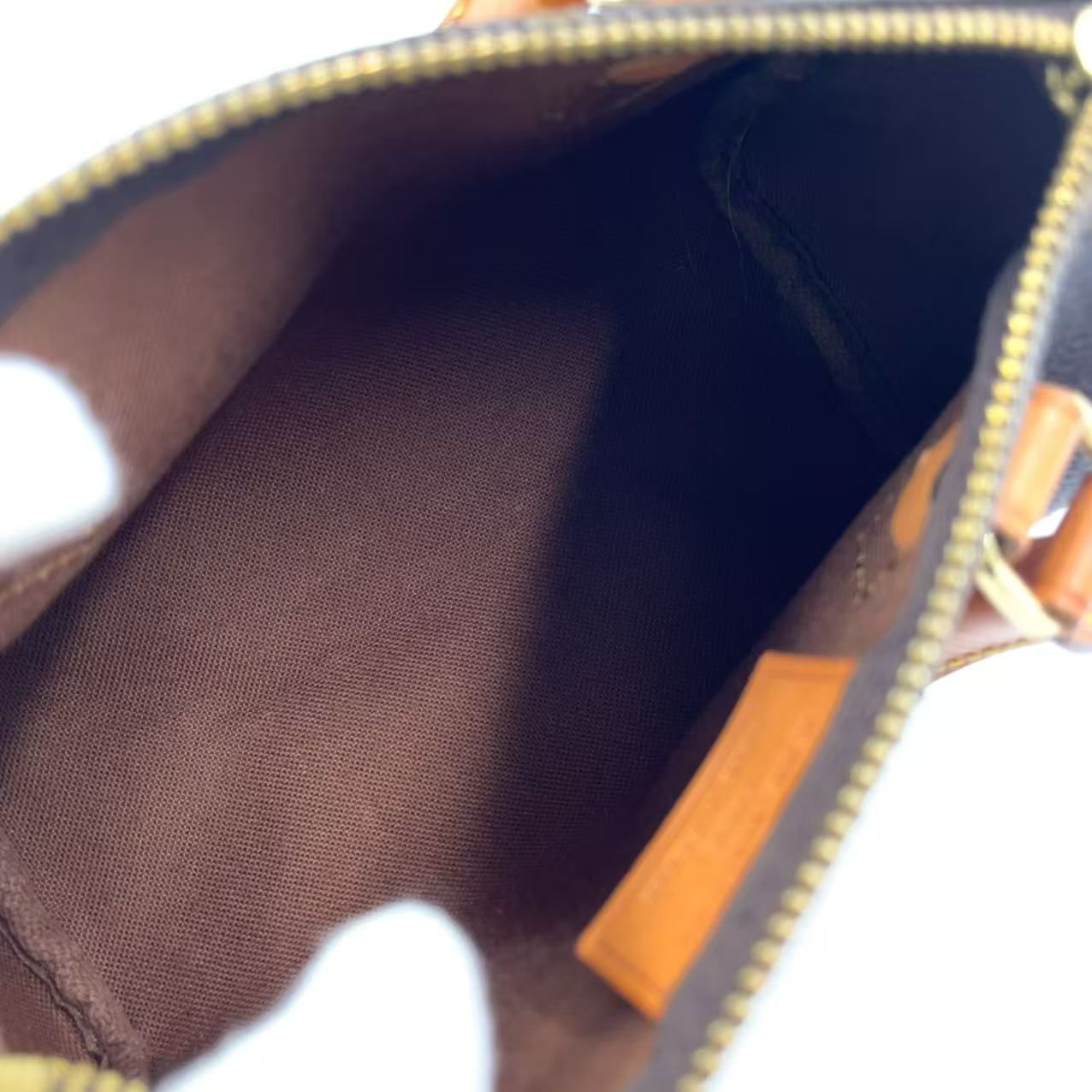 LOUIS VUITTON ミニスピーディ モノグラム モノグラム レザー×PVC ブラウン ハンドバッグ ゴールド M41534 DECORATOM_COM_BR