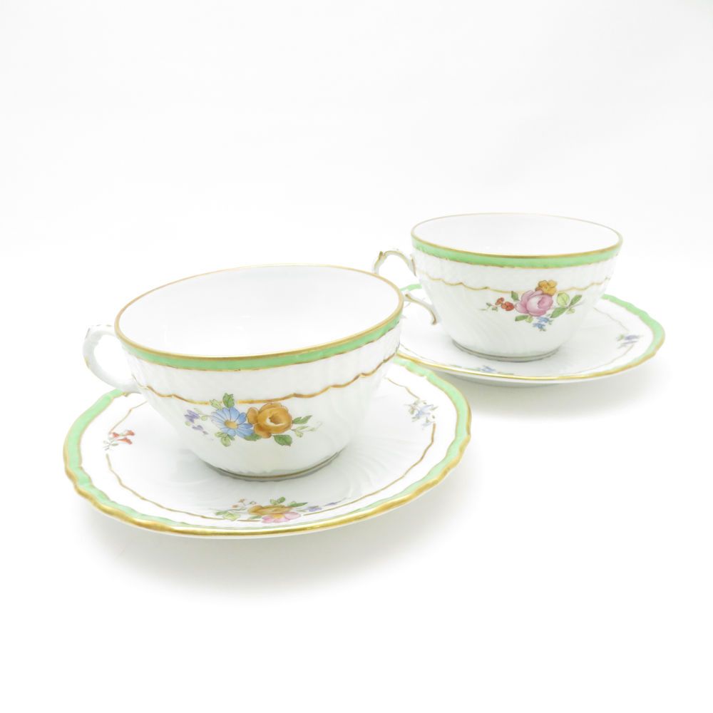 Richard Ginori リチャードジノリ エルバ ティーカップ＆ソーサー 2客 ペア SM4774H2