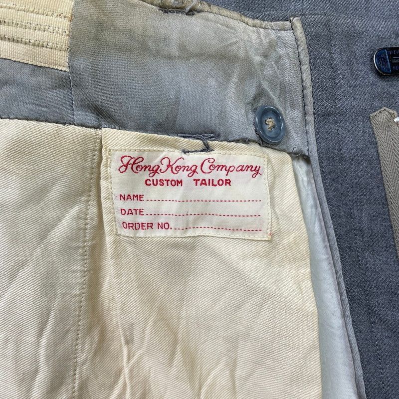 60年代 2タック ウールスラックスパンツ DEPONIRT ホック メンズW30 