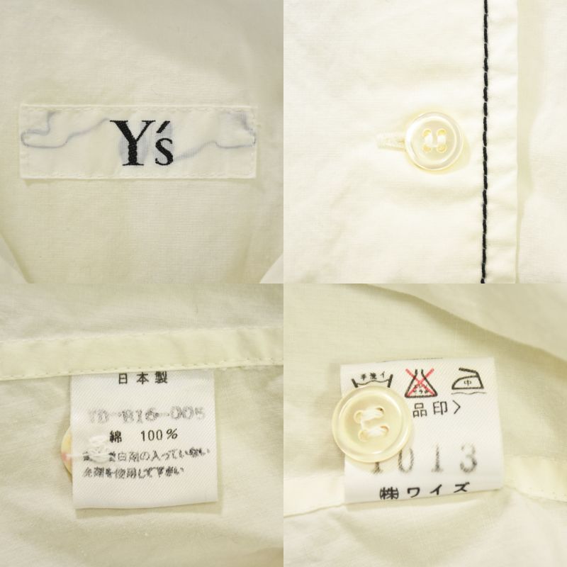 美品 Y's ヨウジヤマモト yohji yamamoto 80s シャツ NEXT51｜D.F.L｜Yohji Yamamoto Pour Homme 95AW Rokumeikan
