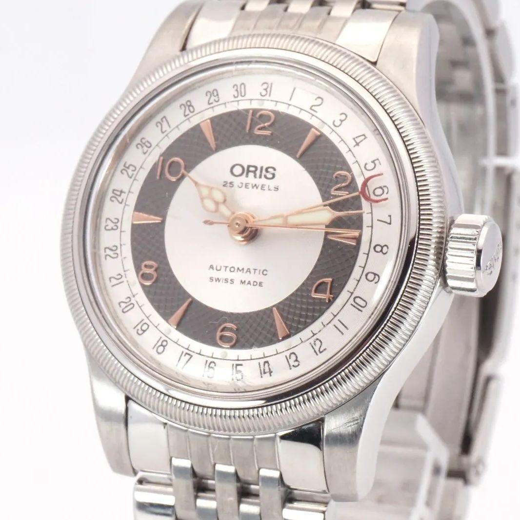 稼動品 オリス ORIS ビッグクラウン ポインターデイト 7551 自動巻 