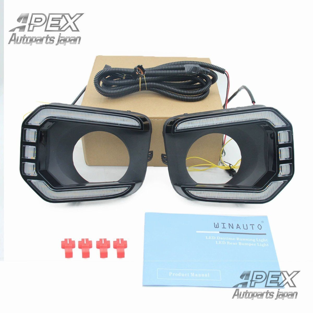 トヨタ タコマ TACOMA 2016-2025 LED デイタイムランニングライト DRL フォグランプ デュアル 方向指示器付き