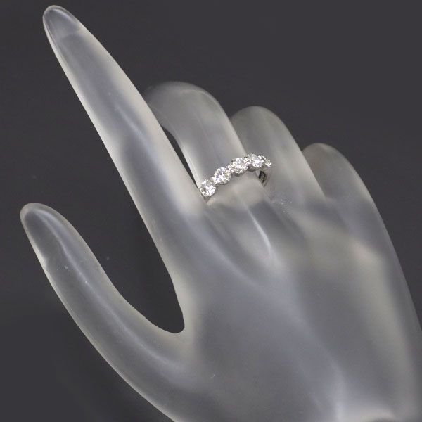 Pt900 ダイヤモンド リング 1.02ct 一文字 - メルカリ 