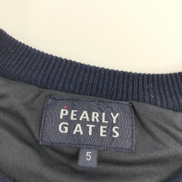 PEARLY GATES パーリーゲイツ 裏地付き ニット セーター 星 スター柄 