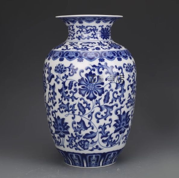 琺瑯彩花鳥八方梅瓶 景徳鎮 陶磁器 装飾品 現代工芸品 美術