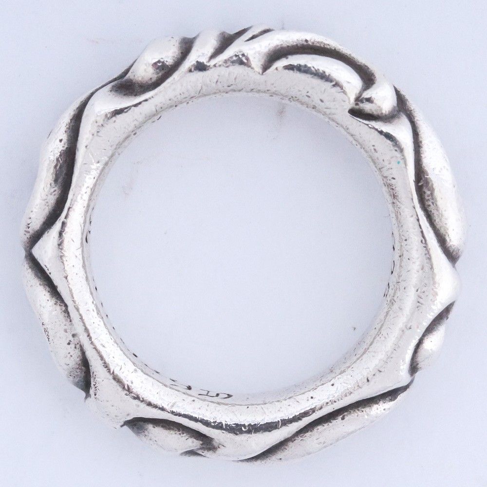 17号 CHROME HEARTS スクロールバンドリング シルバー - メルカリ