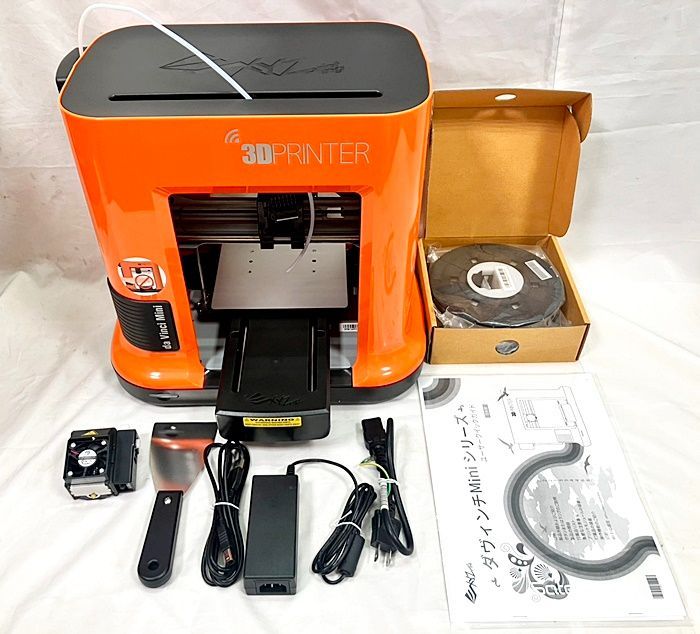 XYZプリンティング 3Dプリンター ダヴィンチ mini w 無線LAN対応モデル PLA タフPLAに対応 オレンジ
