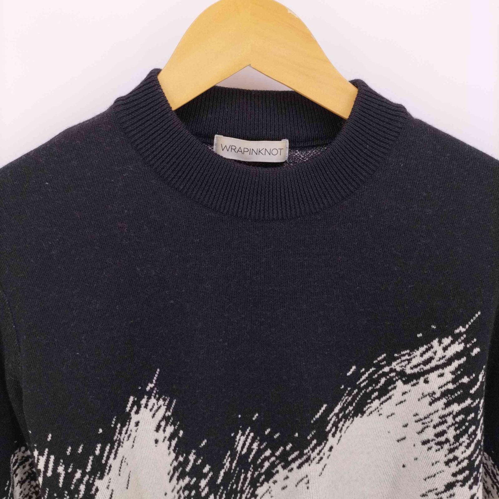 ラッピンノット WRAPINKNOT 16AW ジャガード デザイン ニット メンズ 