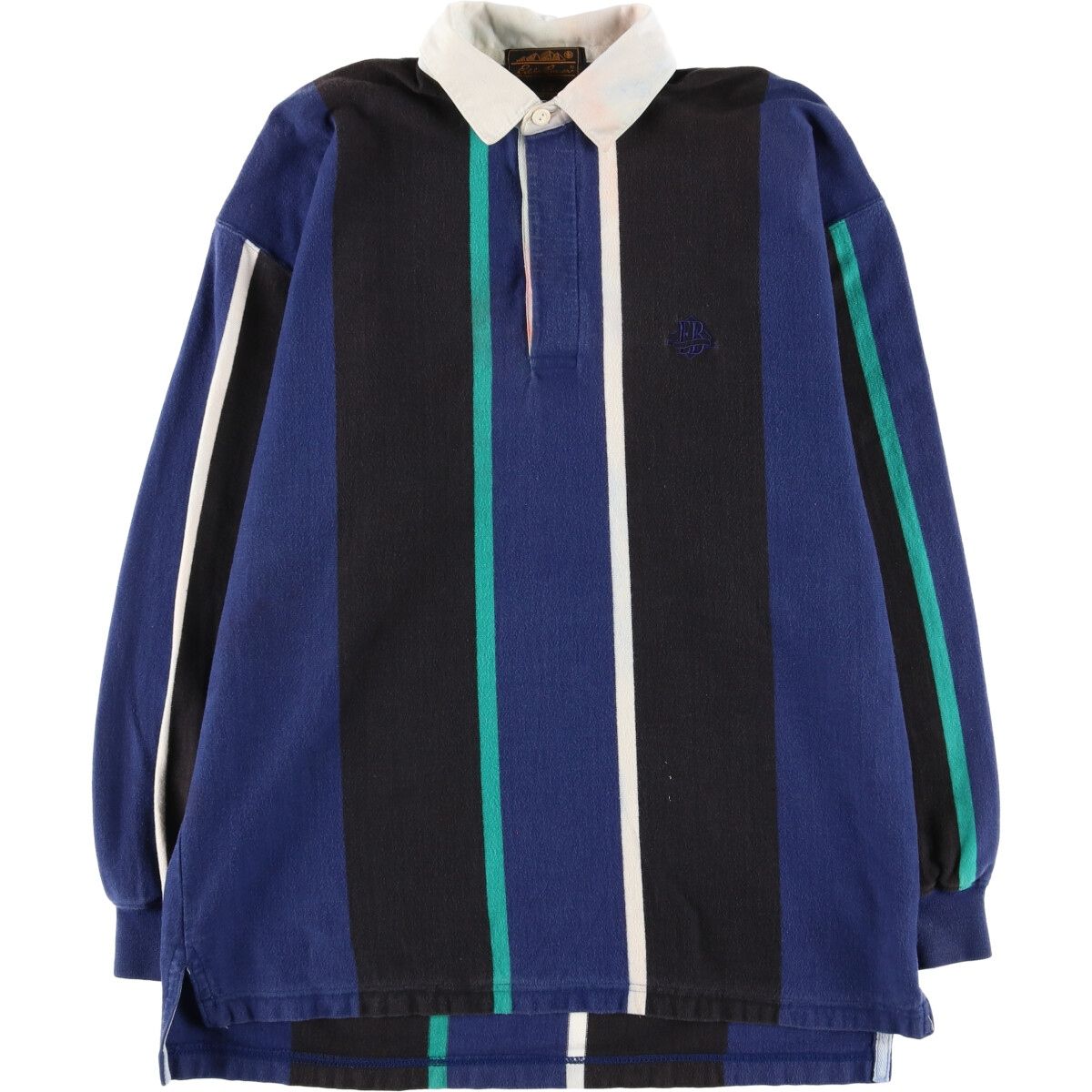 古着 80年代 エディーバウアー Eddie Bauer マルチストライプ 長袖 ラガーシャツ メンズL ヴィンテージ /eaa441372 【中古】/eaa441372