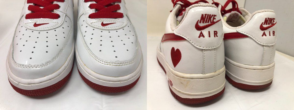 ◇NIKE 307109-161 WMNS AIR FORCE 1 VALENTINE DAY WHITE RED