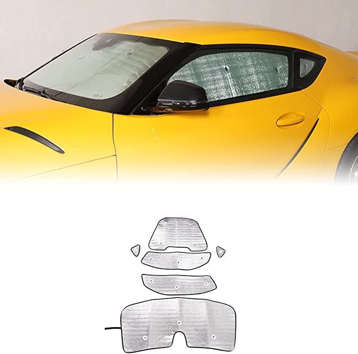 SXCY」 トヨタ スープラ GRスープラ DB型 サンシェード フロントガラス用 UVカット 紫外線防止 遮光 断熱 日よけ 折り畳み式 通販 